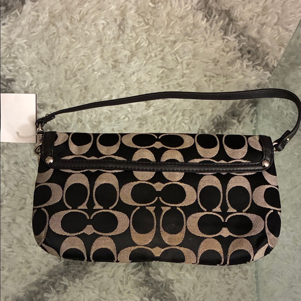 Coach Black and Tan Signature mini Bag - Picture 4 of 9